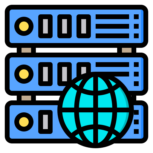 Almacenamiento del servidor Phatplus Lineal Color icono