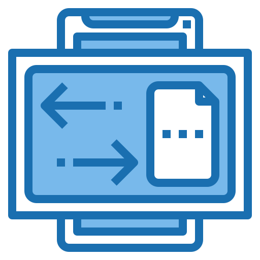 trasferimento di file Phatplus Blue icona