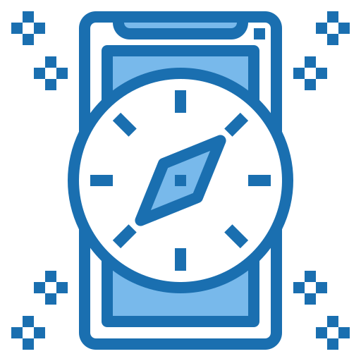 方位磁針 Phatplus Blue icon
