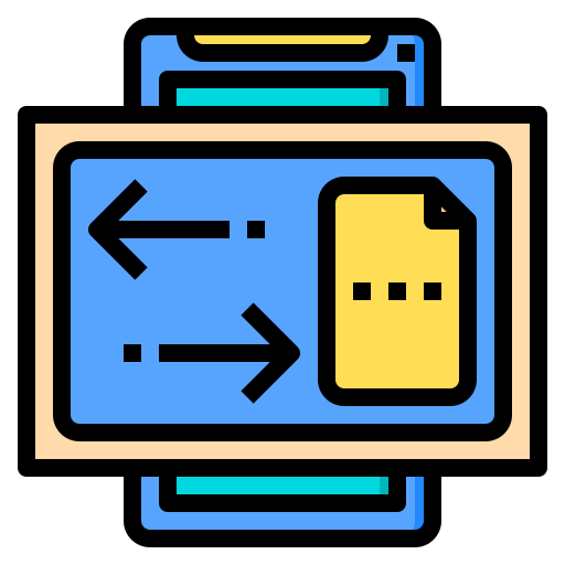 File transfer Phatplus Lineal Color icon