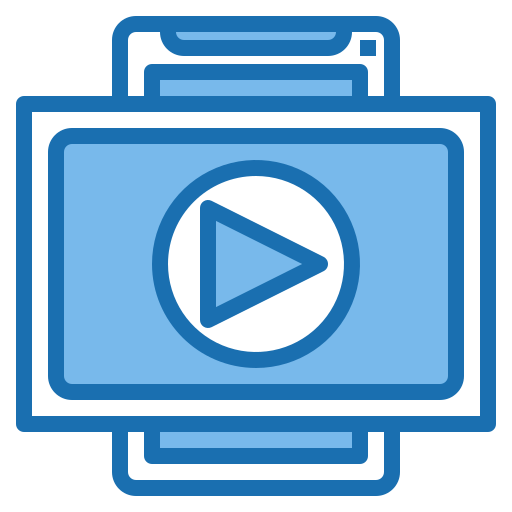 비디오 스트림 Phatplus Blue icon