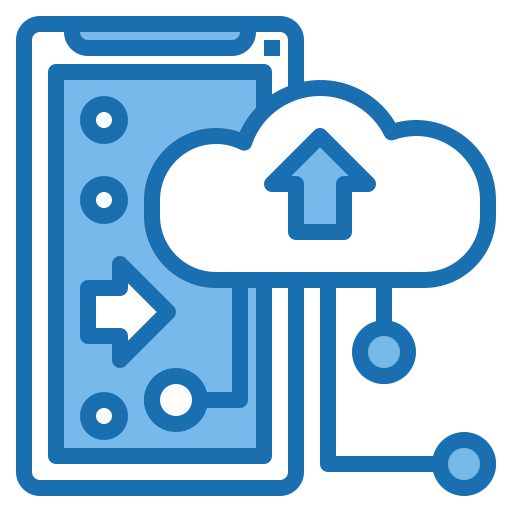 cloud dienstverlening Phatplus Blue icoon