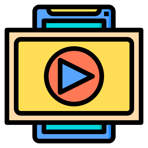 videostream Phatplus Lineal Color icoon