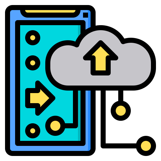 cloud dienstverlening Phatplus Lineal Color icoon