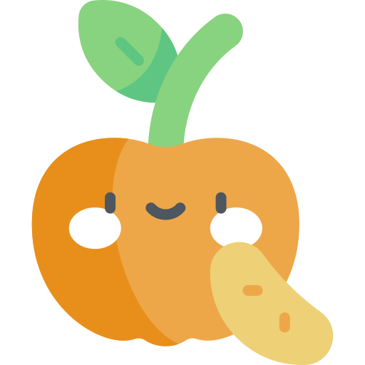 Tangerine Kawaii Flat icon