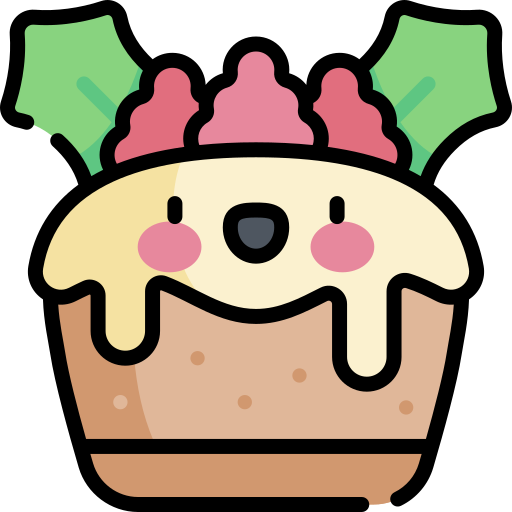 cupcake Kawaii Lineal color icon