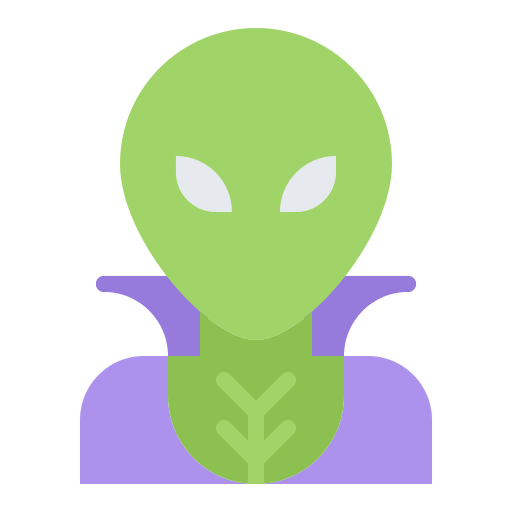 extraterrestre Coloring Flat icono