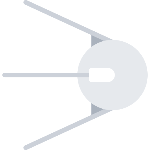 satellit Coloring Flat icon