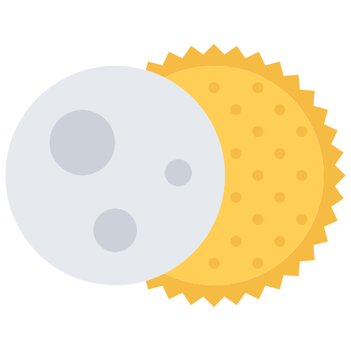Eclipse Coloring Flat icon
