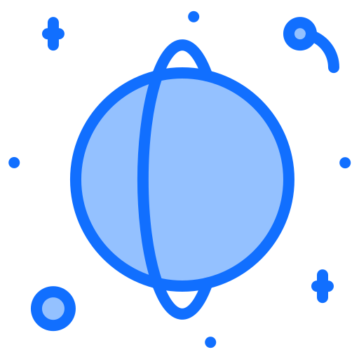 uranus Coloring Blue icon