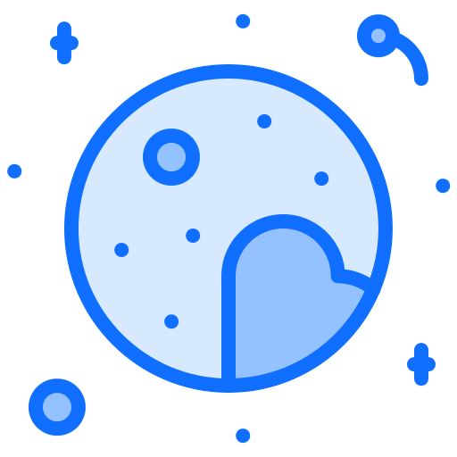 명왕성 Coloring Blue icon