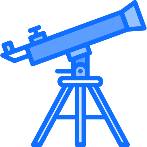 teleskop Coloring Blue ikona