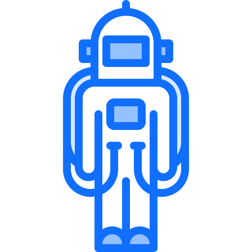 Astronaut Coloring Blue icon