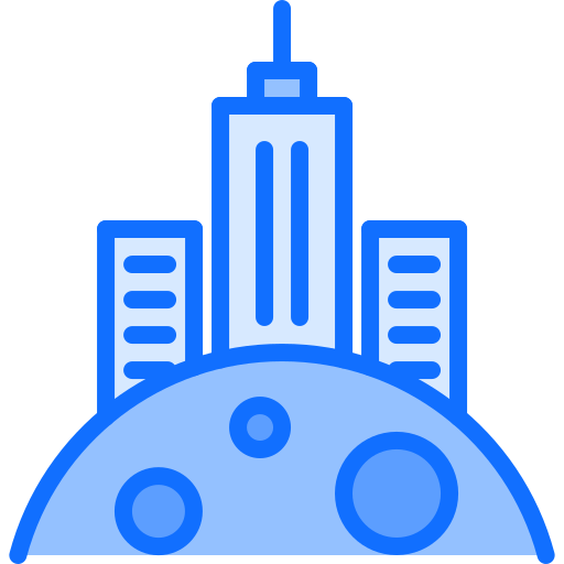stadt Coloring Blue icon