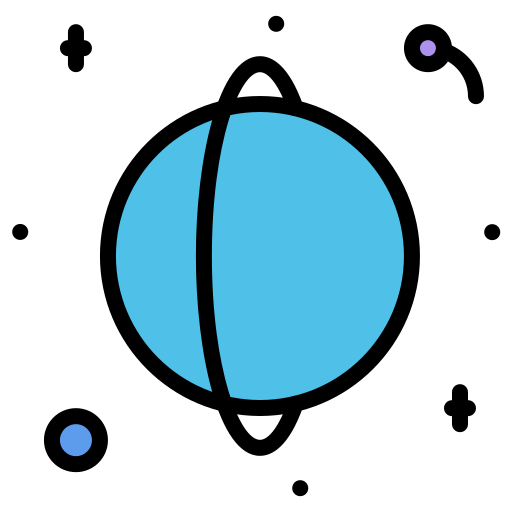 Uranus Coloring Color icon