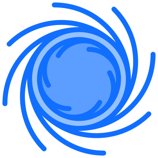 Black hole Coloring Blue icon