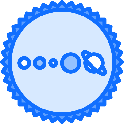 太陽系 Coloring Blue icon