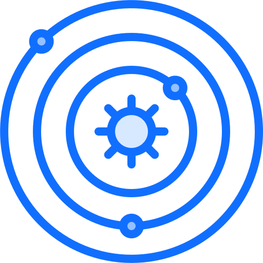 太陽系 Coloring Blue icon