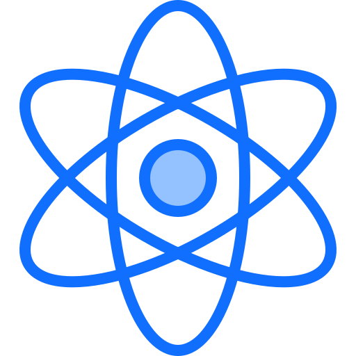 原子 Coloring Blue icon