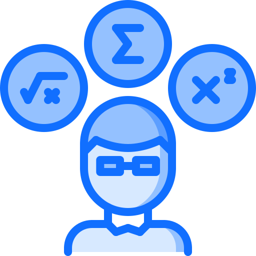 mathematik Coloring Blue icon