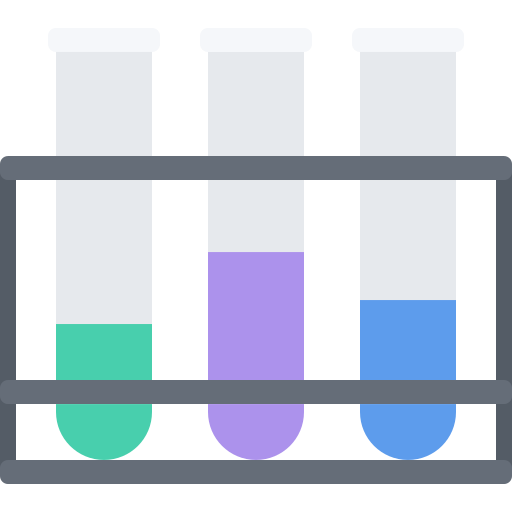 Test tube Coloring Flat icon