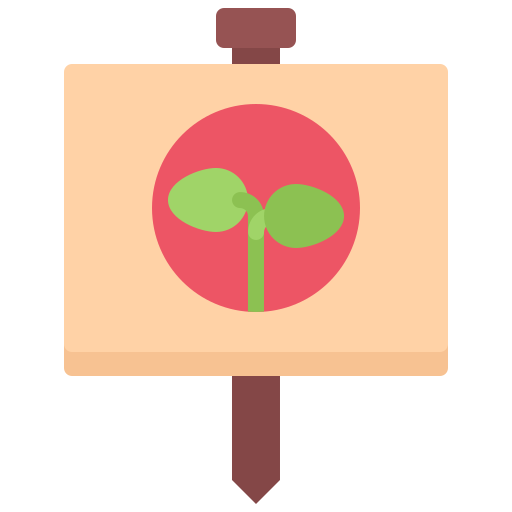 정원 Coloring Flat icon