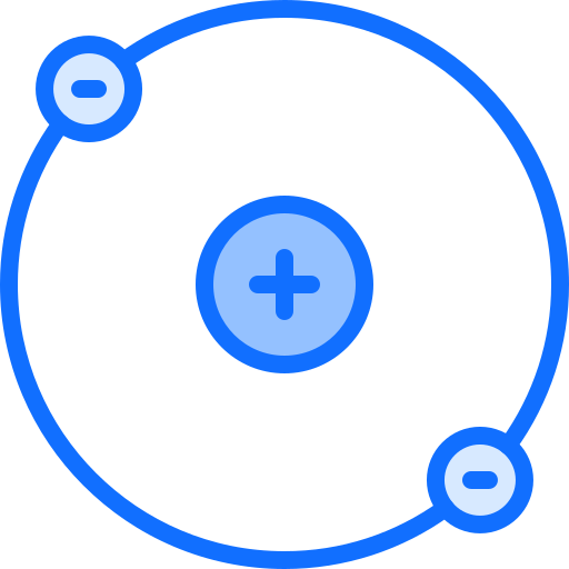 elektronen Coloring Blue icoon