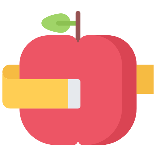 jabłko Coloring Flat ikona