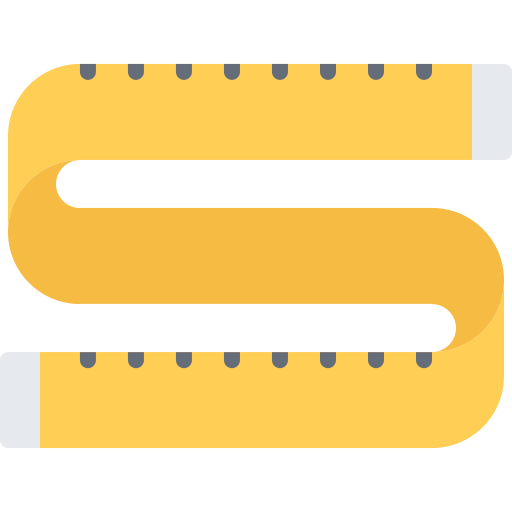 Tape measure Coloring Flat icon