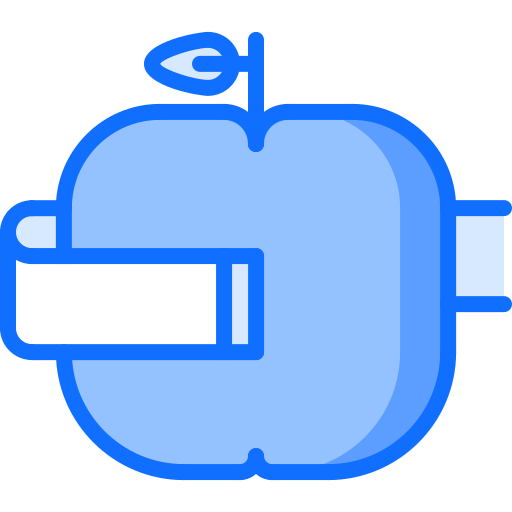 jabłko Coloring Blue ikona