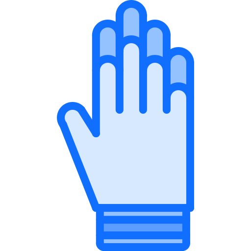 gants Coloring Blue Icône