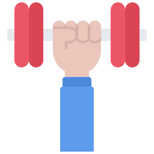 Fitness Coloring Flat icon
