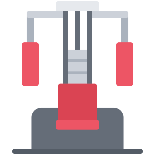 Chest press Coloring Flat icon