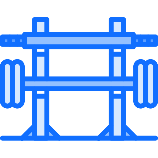 barra con pesas Coloring Blue icono