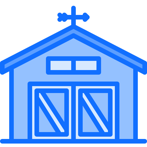 納屋 Coloring Blue icon