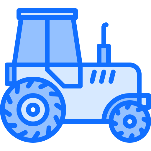 traktor Coloring Blue icon