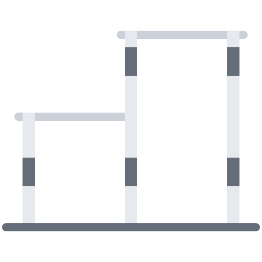 barras horizontales Coloring Flat icono