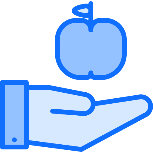 manzana Coloring Blue icono