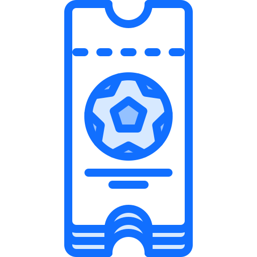 티켓 Coloring Blue icon