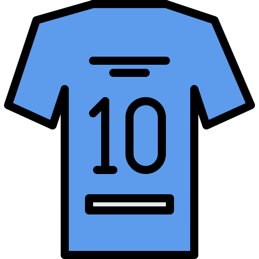 Football jersey Coloring Color icon