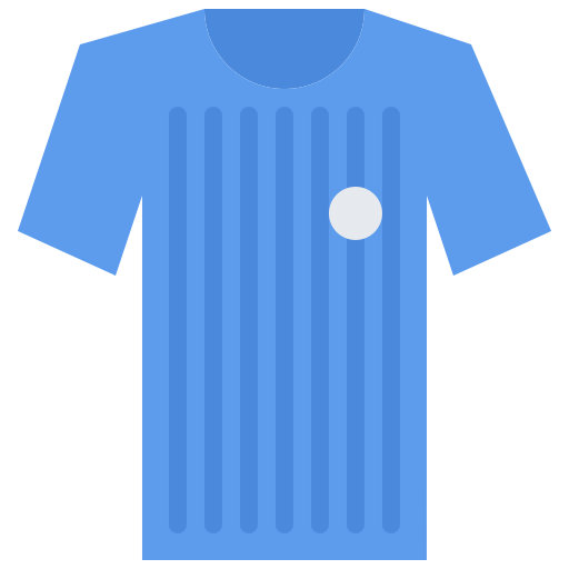 camiseta de fútbol Coloring Flat icono