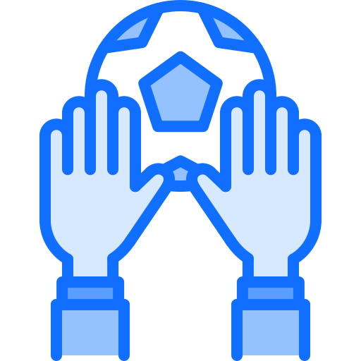 ゴールキーパー Coloring Blue icon