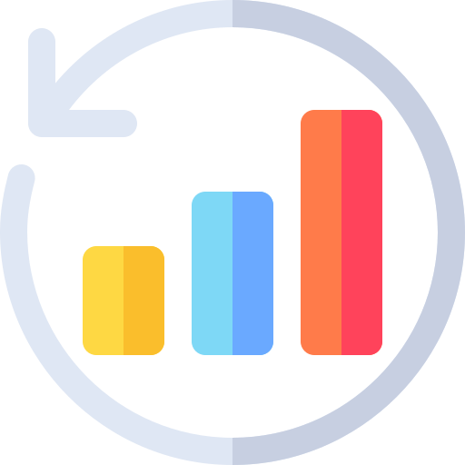 그래프 Basic Rounded Flat icon