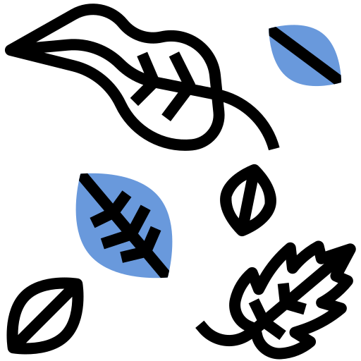 Dry leaves Winnievizence Blue icon