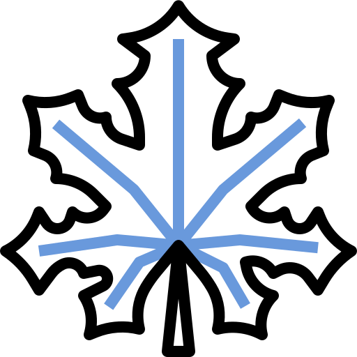 liść klonu Winnievizence Blue ikona