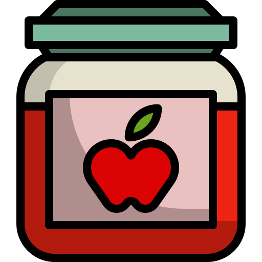 dżem jabłkowy Winnievizence Lineal color ikona