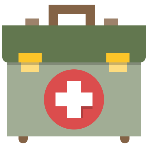 kit de primeros auxilios Winnievizence Flat icono