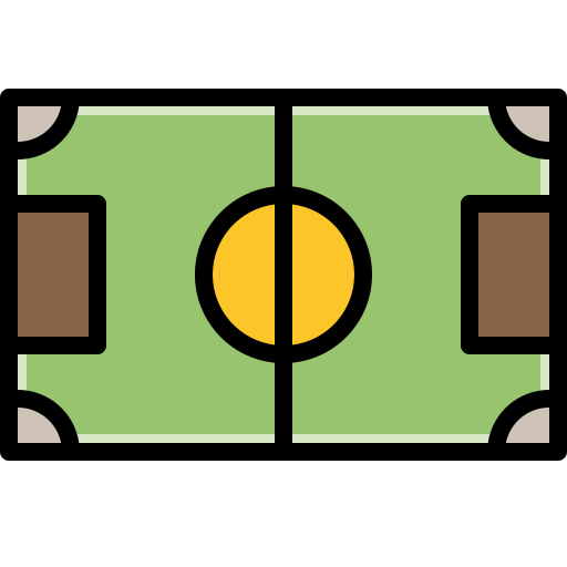campo da calcio Winnievizence Lineal color icona