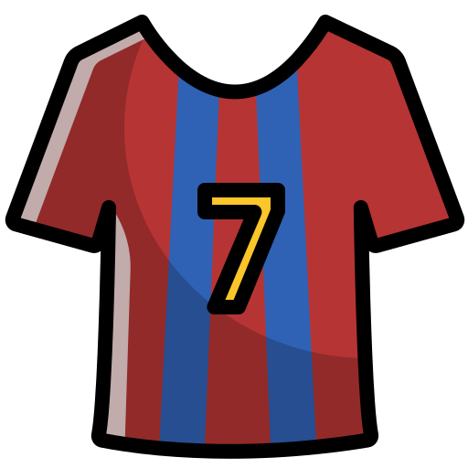 voetbal shirt Winnievizence Lineal color icoon