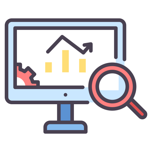 Data analytics MaxIcons Lineal color icon